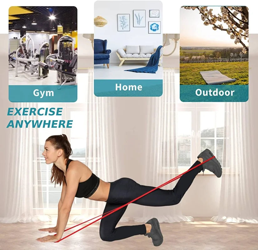 Ultimate Resistance Band Set for Pull-Up Assistance - Heavy-Duty Stretch Bands for Effective Home Workouts and Physical Therapy