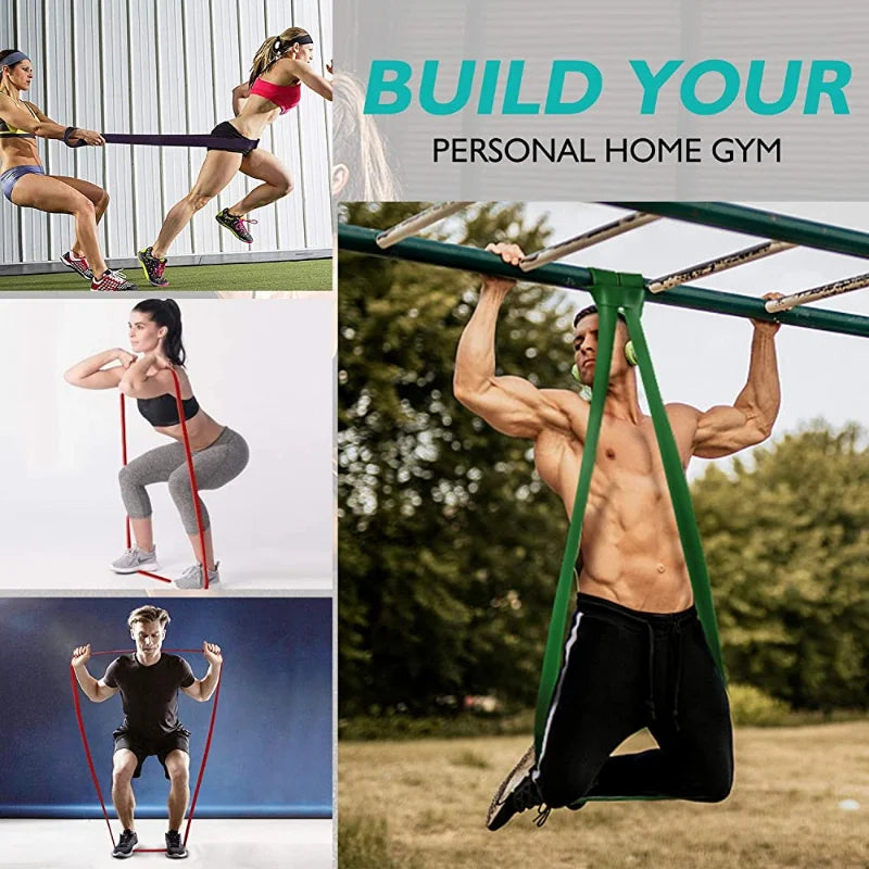 Ultimate Resistance Band Set for Pull-Up Assistance - Heavy-Duty Stretch Bands for Effective Home Workouts and Physical Therapy