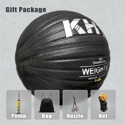 Elevate Your Game with the 1/1.3/1.5KG Size 7 Heavy Basketball - Premium PU Leather for Youth, Adults, and Professionals - Perfect for Indoor and Outdoor Training!