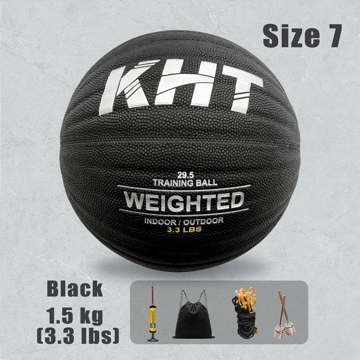 Elevate Your Game with the 1/1.3/1.5KG Size 7 Heavy Basketball - Premium PU Leather for Youth, Adults, and Professionals - Perfect for Indoor and Outdoor Training!