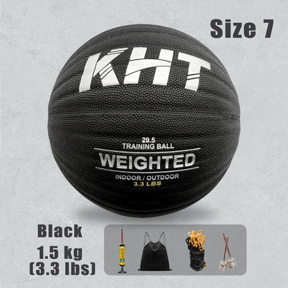 Elevate Your Game with the 1/1.3/1.5KG Size 7 Heavy Basketball - Premium PU Leather for Youth, Adults, and Professionals - Perfect for Indoor and Outdoor Training!