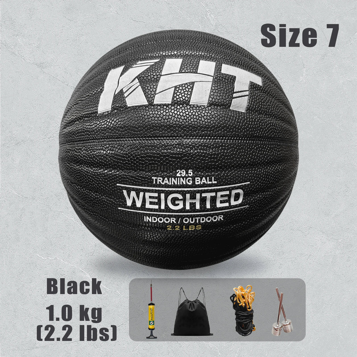 Elevate Your Game with the 1/1.3/1.5KG Size 7 Heavy Basketball - Premium PU Leather for Youth, Adults, and Professionals - Perfect for Indoor and Outdoor Training!