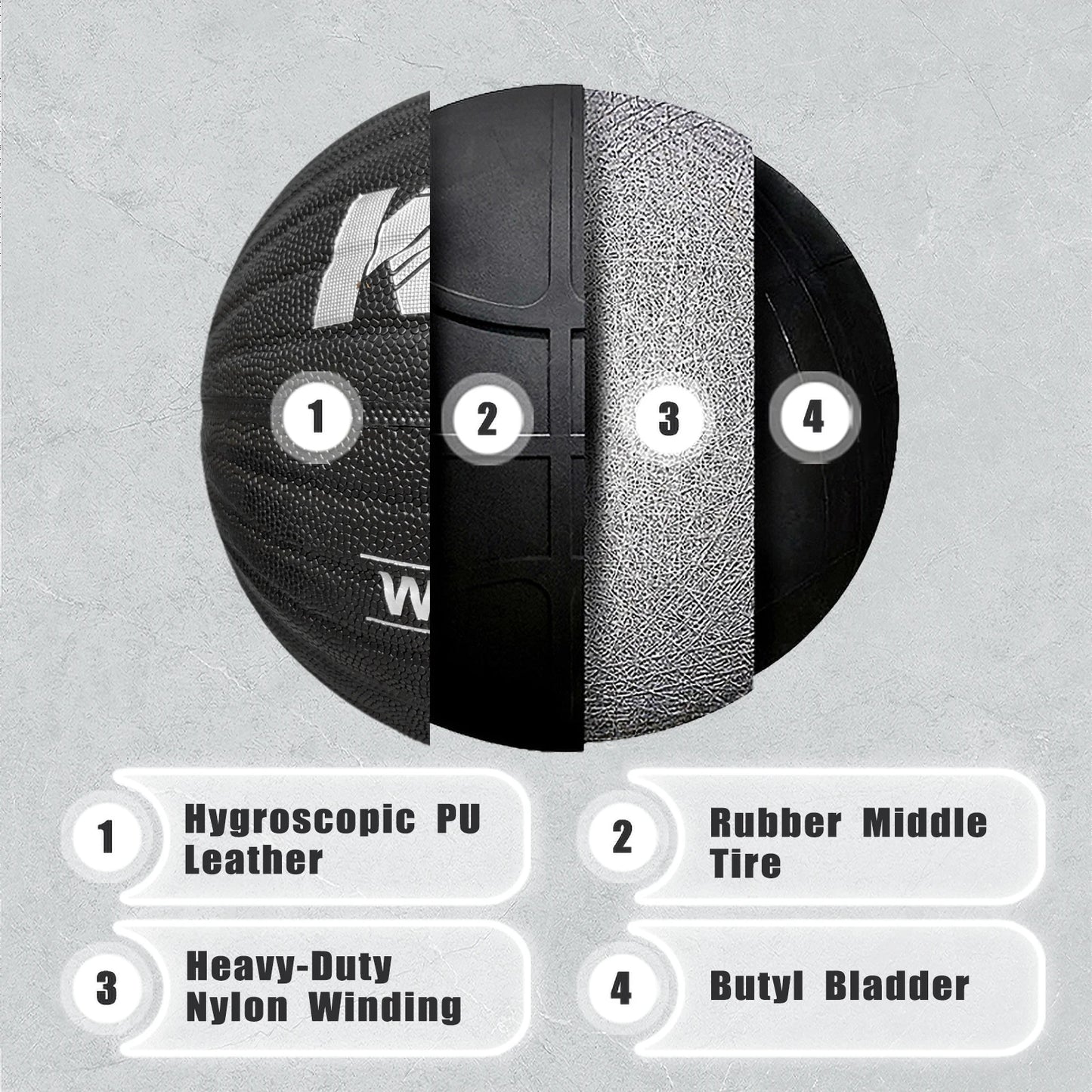 Elevate Your Game with the 1/1.3/1.5KG Size 7 Heavy Basketball - Premium PU Leather for Youth, Adults, and Professionals - Perfect for Indoor and Outdoor Training!