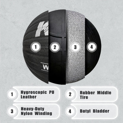 Elevate Your Game with the 1/1.3/1.5KG Size 7 Heavy Basketball - Premium PU Leather for Youth, Adults, and Professionals - Perfect for Indoor and Outdoor Training!