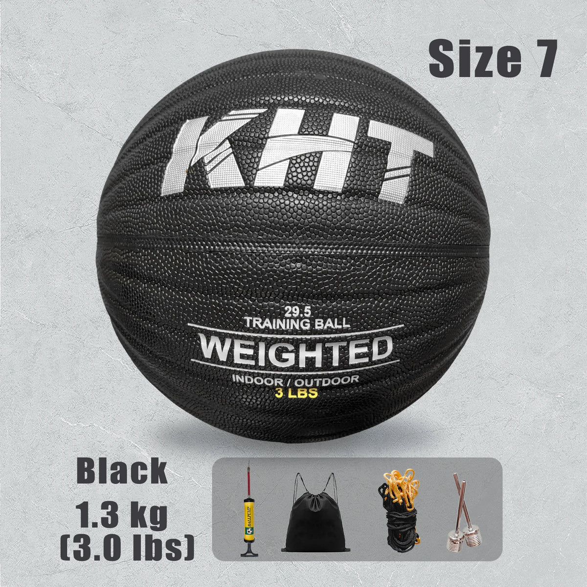 Elevate Your Game with the 1/1.3/1.5KG Size 7 Heavy Basketball - Premium PU Leather for Youth, Adults, and Professionals - Perfect for Indoor and Outdoor Training!