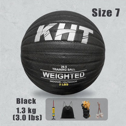 Elevate Your Game with the 1/1.3/1.5KG Size 7 Heavy Basketball - Premium PU Leather for Youth, Adults, and Professionals - Perfect for Indoor and Outdoor Training!